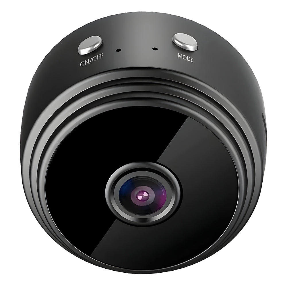 Mini Câmera de Segurança HD A9, Wi-Fi 1080P HD, Grava em Cartão de Memória, Visão Noturna, Preto